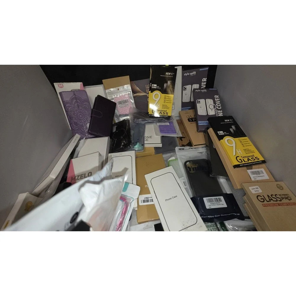 60 + Pc Bulk Phone Case Lot iPhone Samsung Mixed + Screen Protectors
